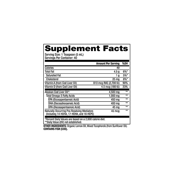 Liquid Cod Liver Oil