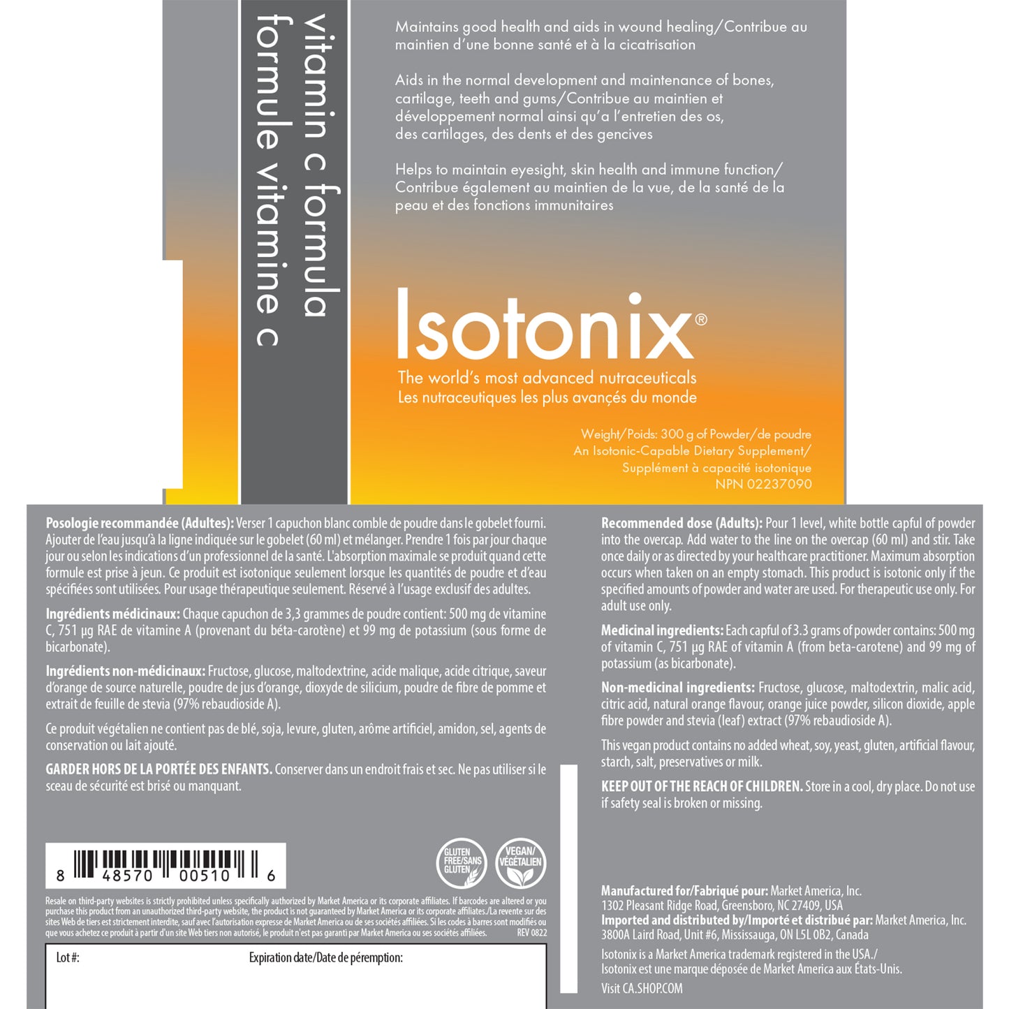 Market America Isotonix Vitamin C 4