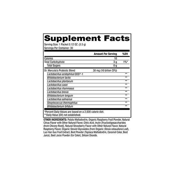 Dr. Mercola Complete Probiotics Powder Packets For Kids 643