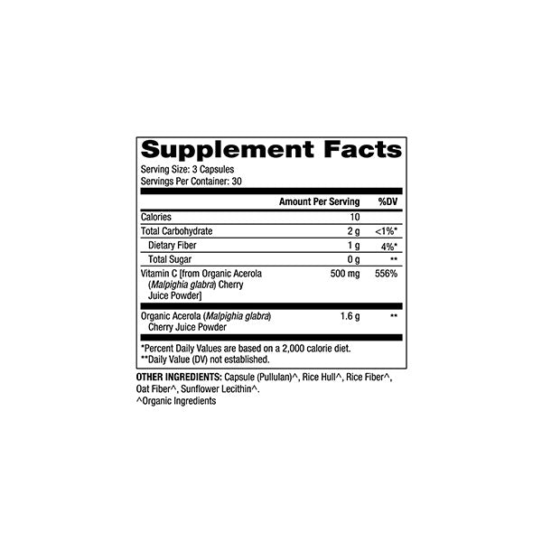 Organic Vitamin C Acerola Cherry