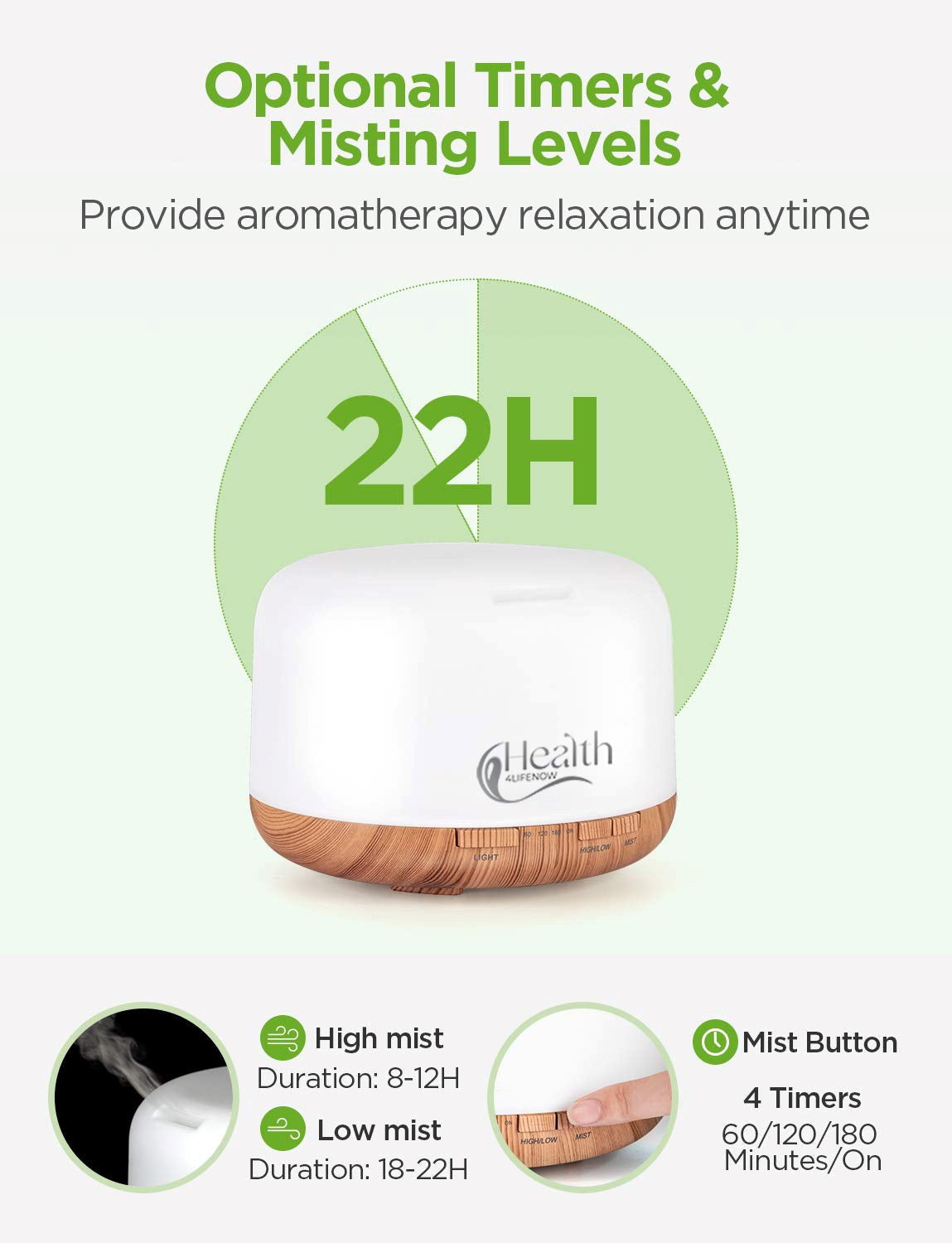 H4LN Products Essential Oil Diffuser 338