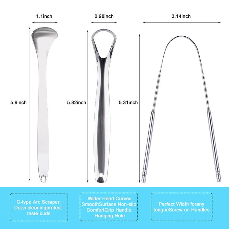 H4LN Products Tongue Scraper Sets Stainless 350