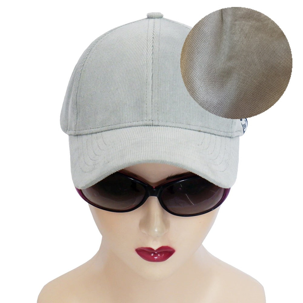 H4LN Products EMF Women's Light Grey Anti Radiation Baseball Cap 74