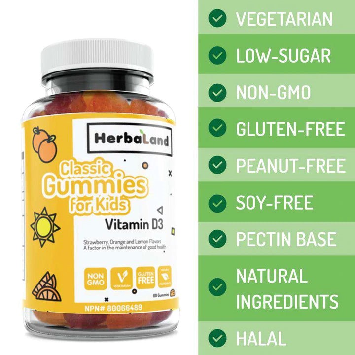 Herbaland Vitamin D3 Classic Gummies For Kids 326