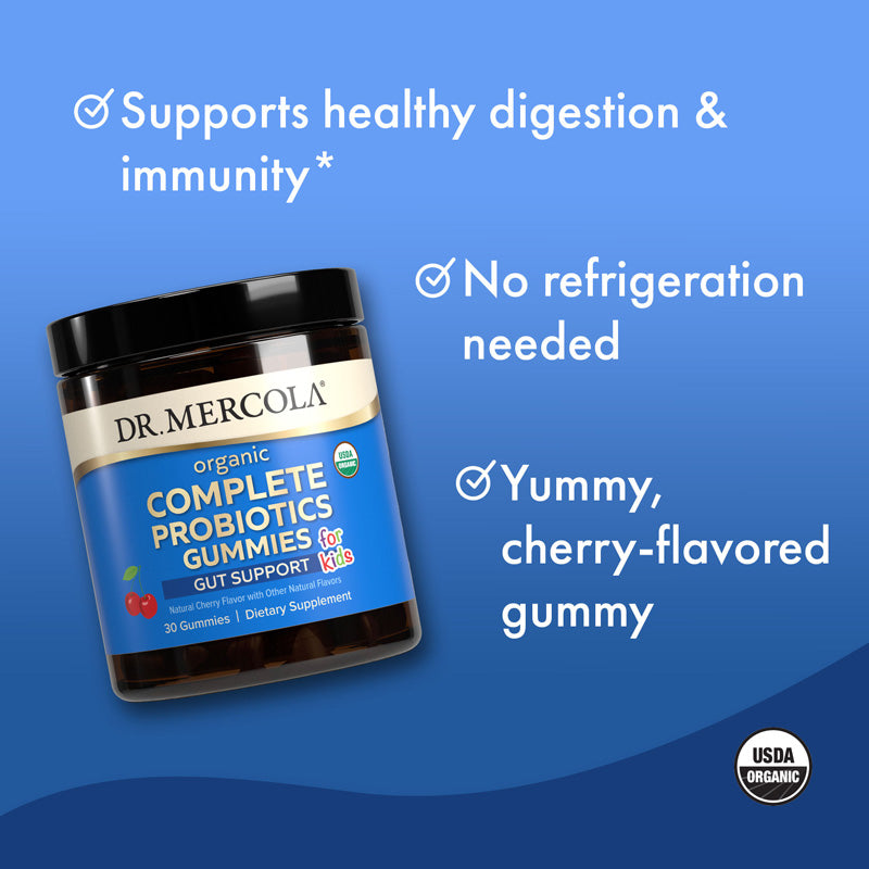 Dr. Mercola Organic Complete Probiotics Gummies For Kids - Cherry 4