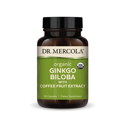 Dr. Mercola Organic Ginkgo Biloba With Coffee Fruit Extract 1