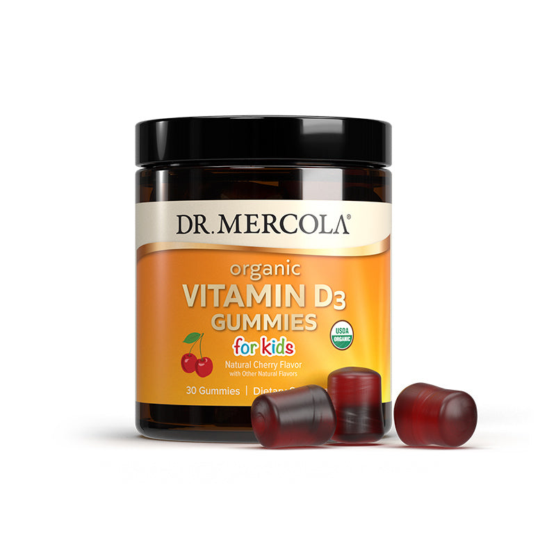 Dr. Mercola Organic Vitamin D3 Gummies For Kids - Cherry 1