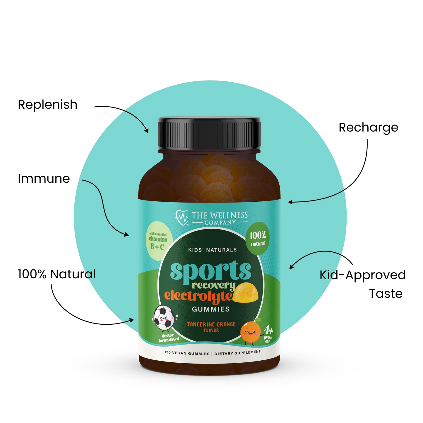 The Wellness Company Sports Recovery Electrolyte Gummies 4