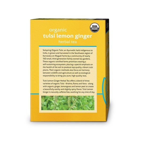 Dr. Mercola Organic Lemon Ginger Herbal Tea 687