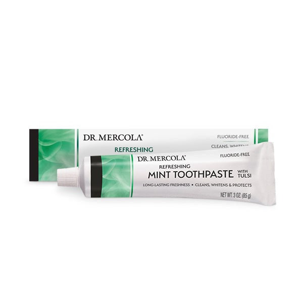 Dr. Mercola Toothpaste With Tulsi - Cool Mint – Health4LifeNow