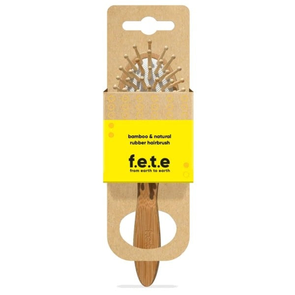 F.E.T.E Bamboo & Natural Rubber Hairbrush 142