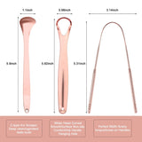 H4LN Gift Tongue Scrapers Sets Rose Gold - Gift 201