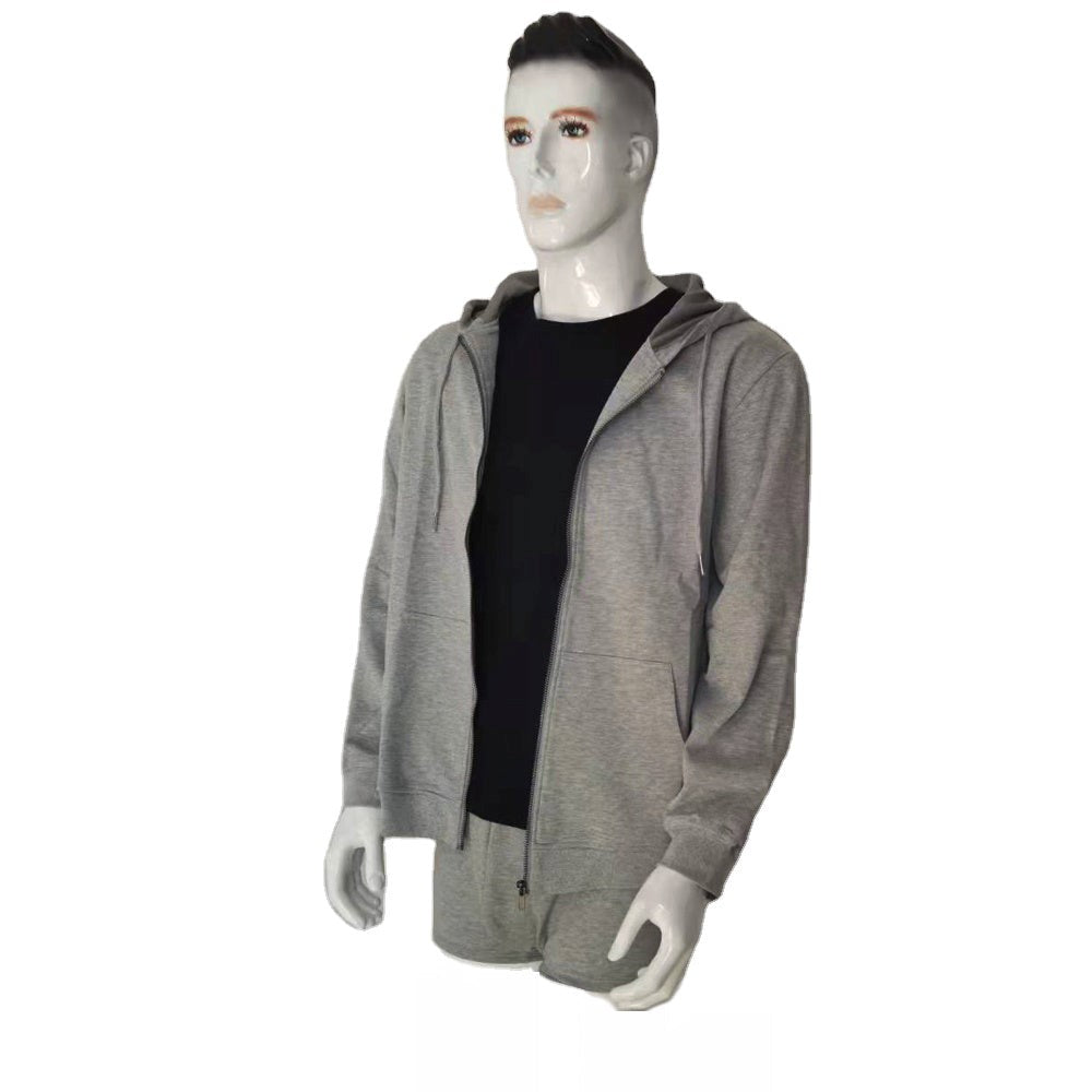H4LN Products EMF Grey Protective Anti Radiation Zipped Hoodie 58