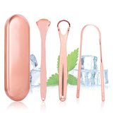 H4LN Products Tongue Scrapers Sets Rose Gold 341