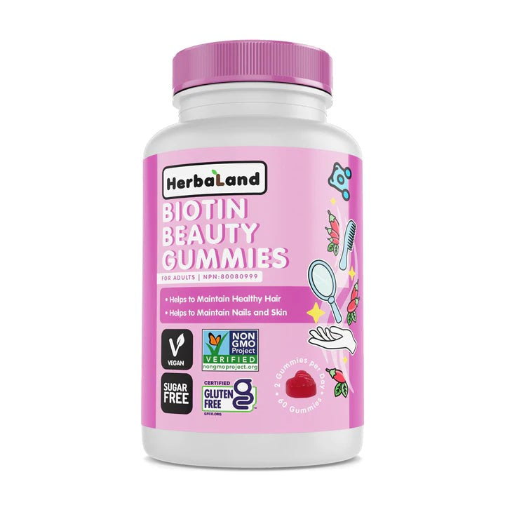 Herbaland Biotin Gummies For Adults Pure Beauty(Sugar Free) 267