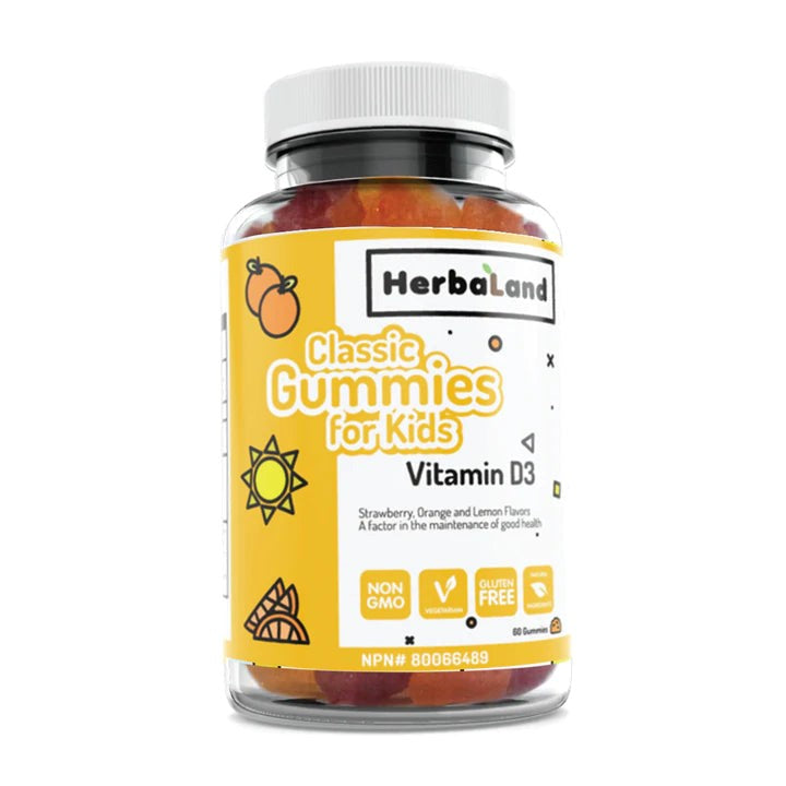 Herbaland Vitamin D3 Classic Gummies For Kids 325